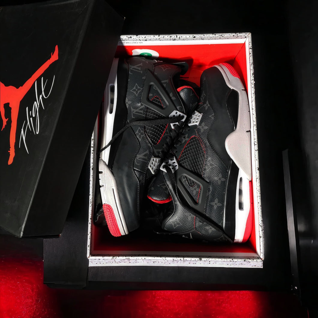 Air Jordan 4 'Bred Reimagined' × Louis Vuitton
